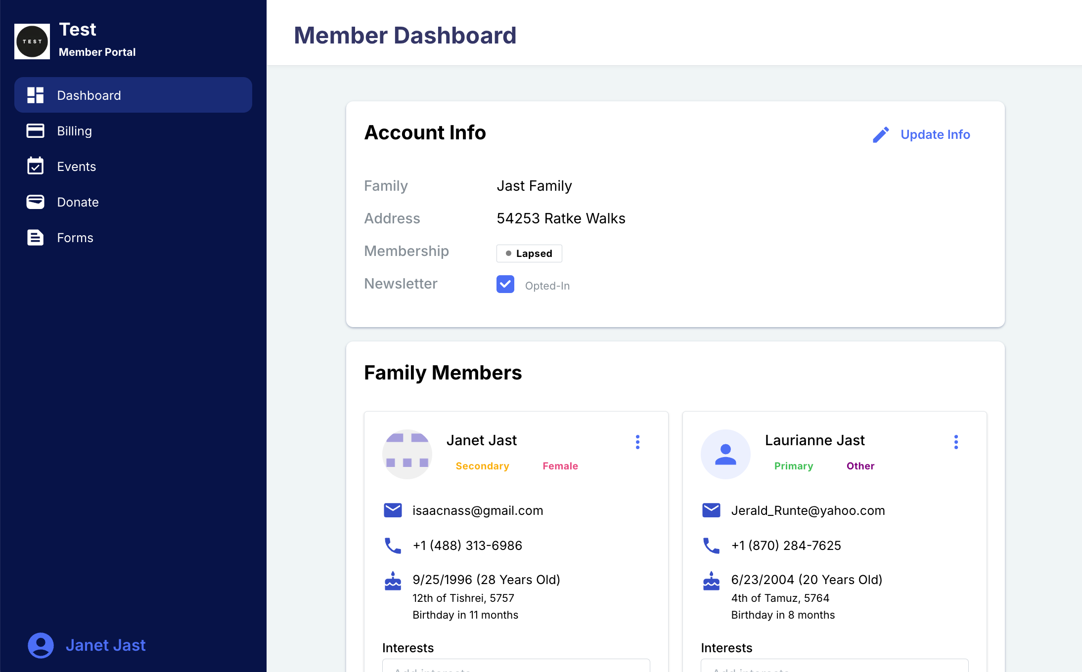 Member Portal