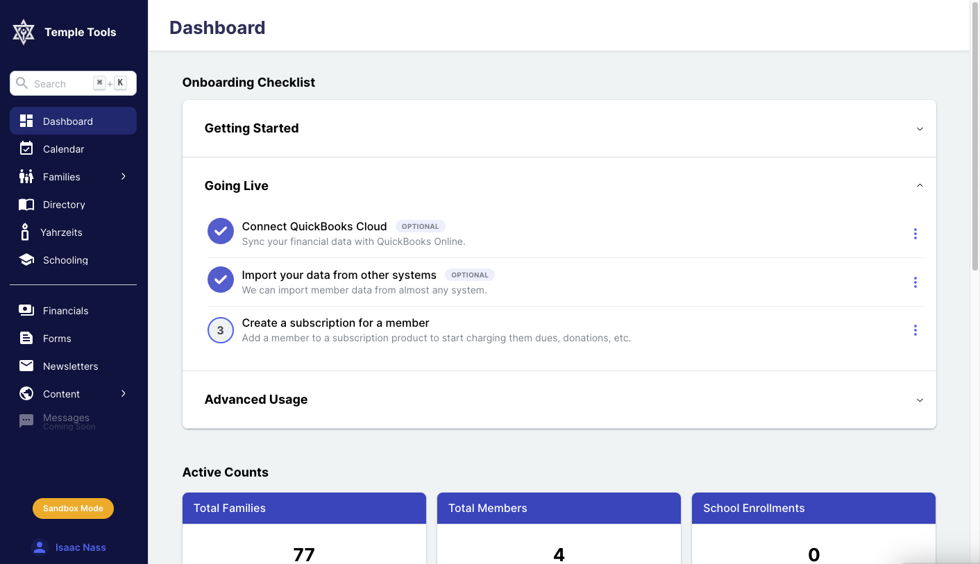 Onboarding Checklist